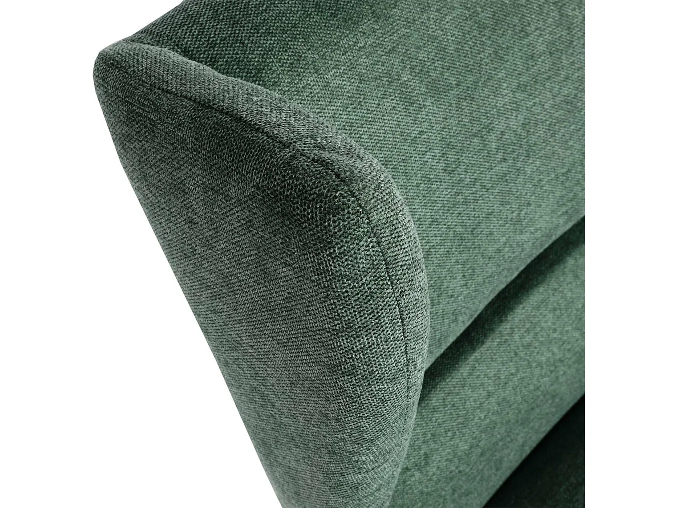 Loungefauteuil met voetenbank MCW-L62,  groen