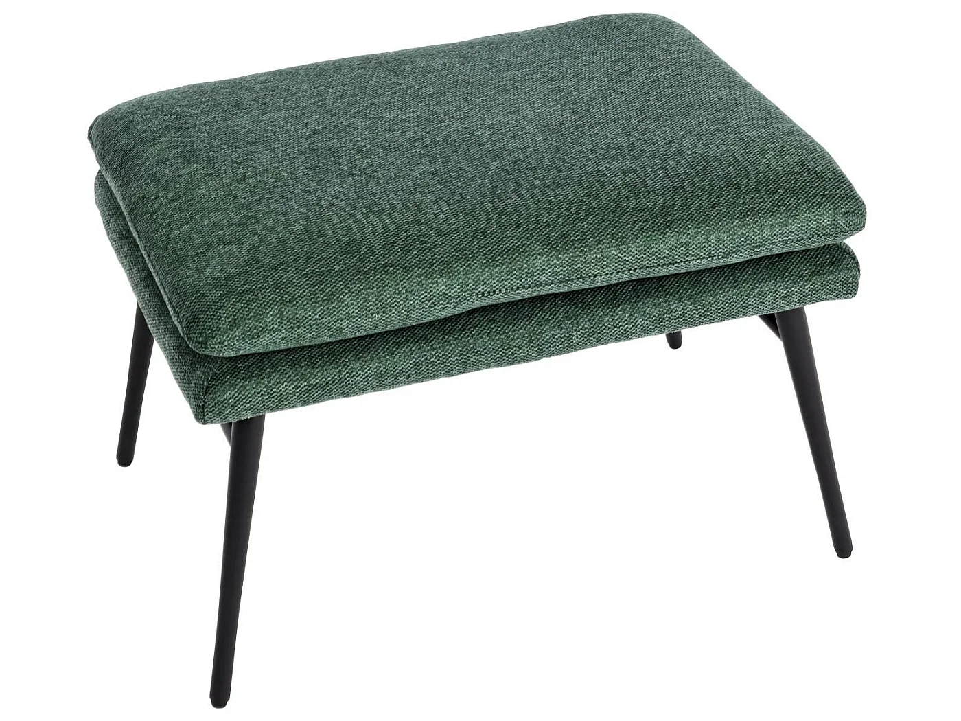 Loungefauteuil met voetenbank MCW-L62,  groen