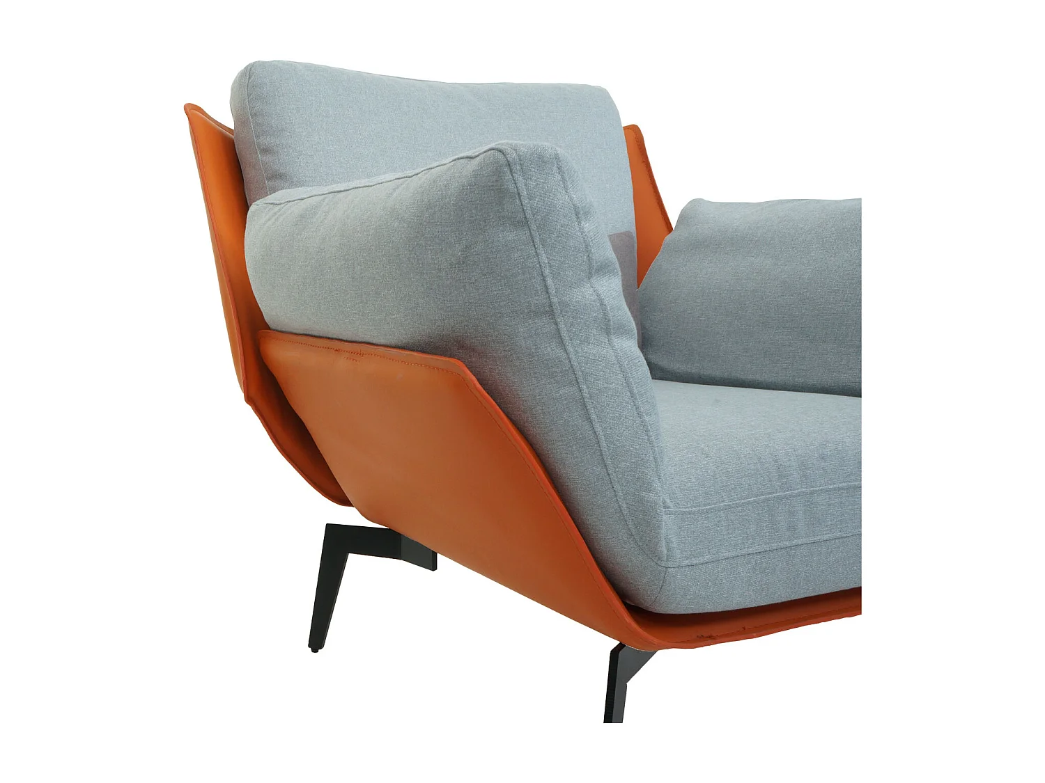 Fotel MCW-L82, fotel wypoczynkowy,  terakota