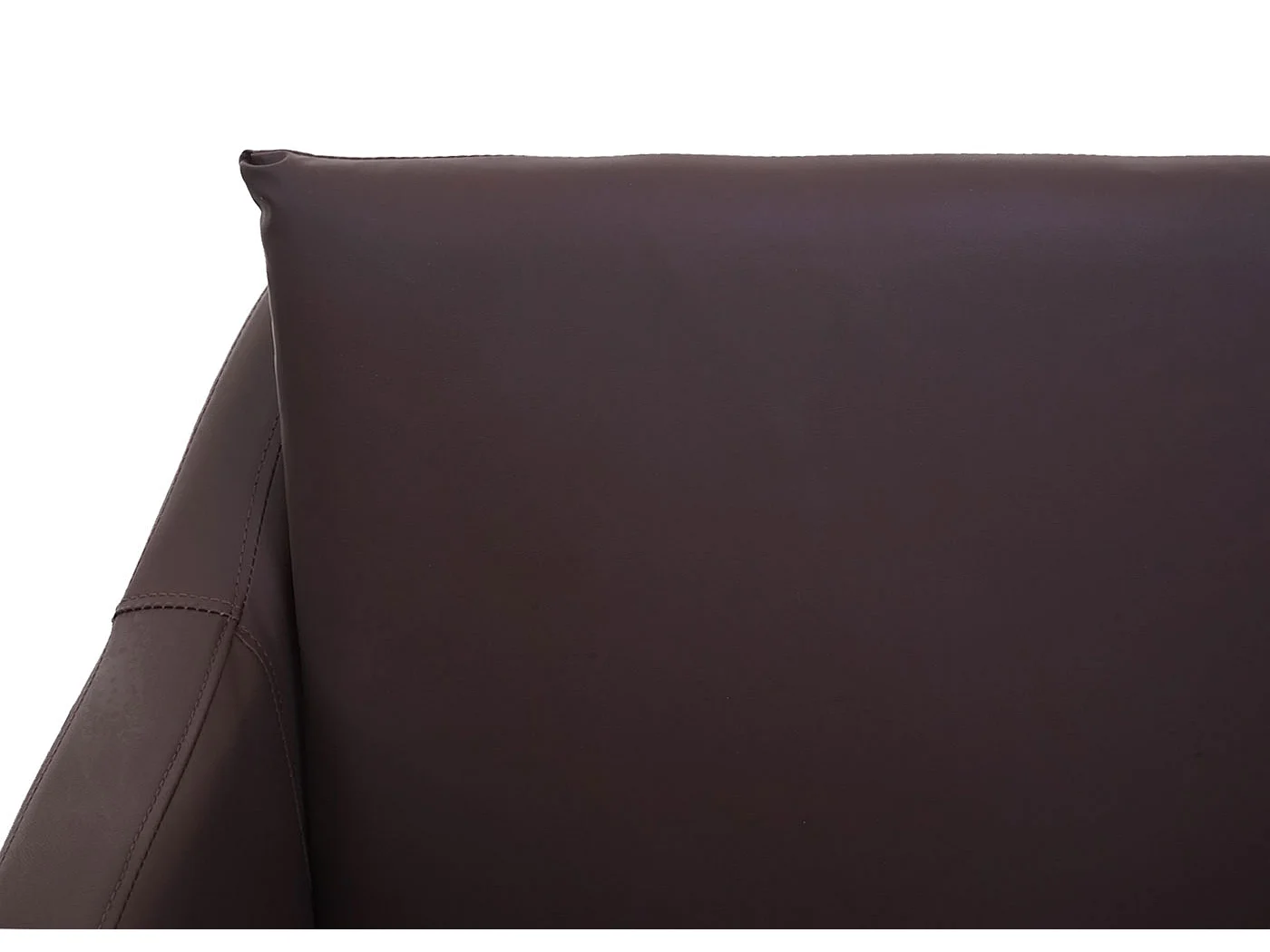 Poltrona Lounge MCW-H93b sedia relax girevole 80x72x85cm ~ ecopelle marrone