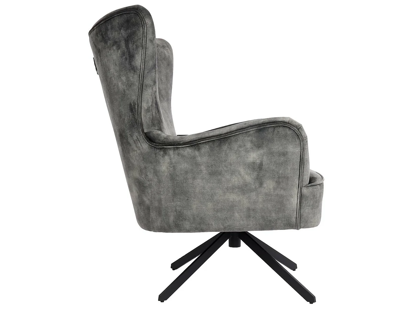 Lounge-Sessel MCW-L63, Grau-grün