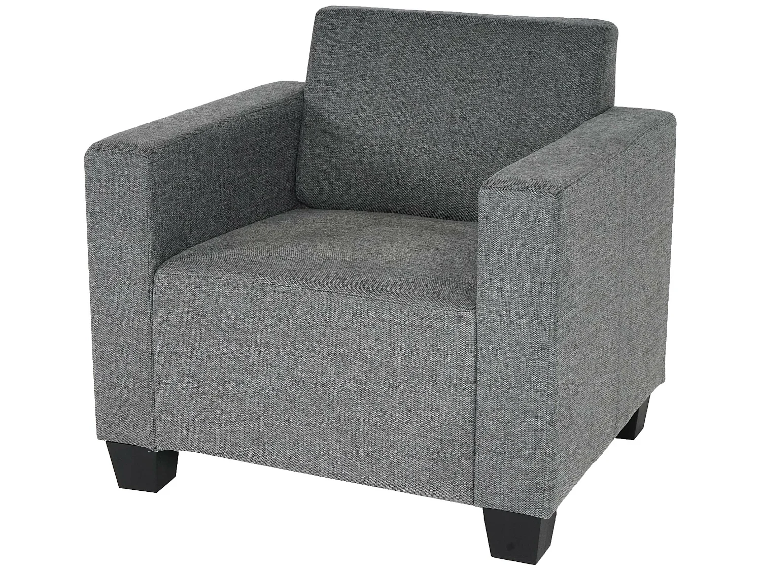 Fotel Moncalieri, tkanina/tekstylia,  szary