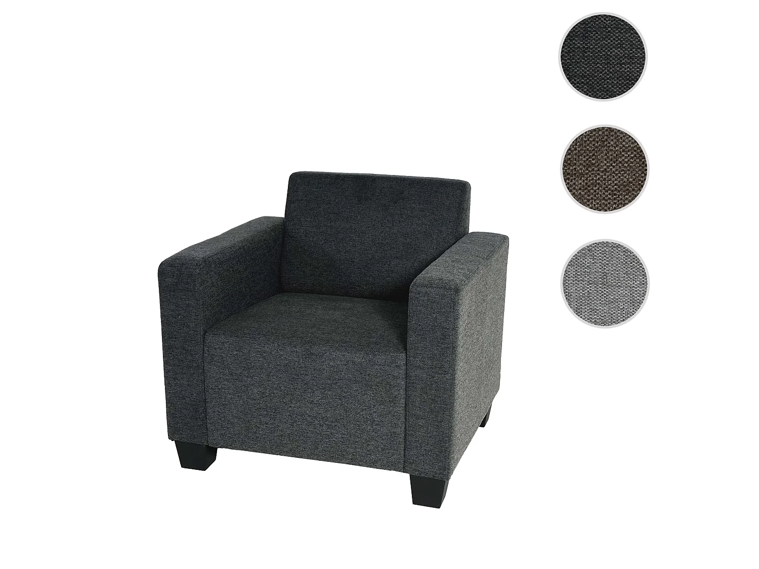 Loungestoel Moncalieri,  antracietgrijs