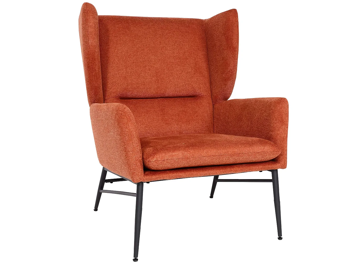 Poltrona relax elegante MCW-L62 Lounge tessuto~ arancione