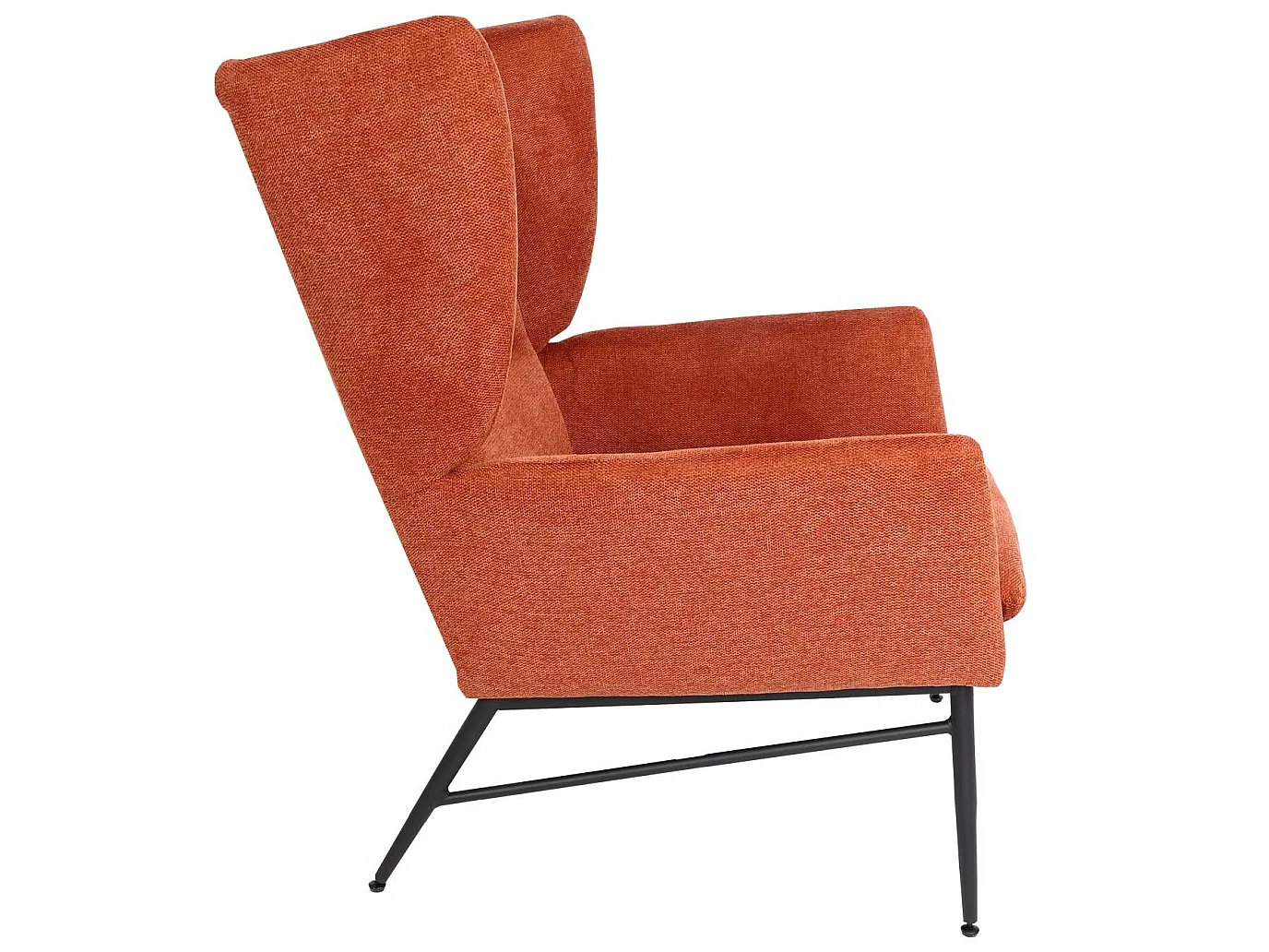Poltrona relax elegante MCW-L62 Lounge tessuto~ arancione