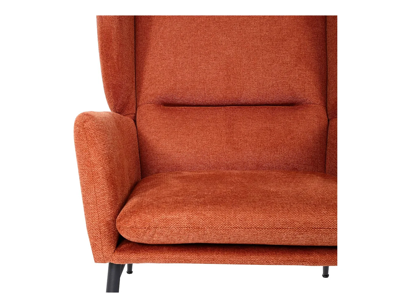 Fotel wypoczynkowy MCW-L62,  terakota-brązowy