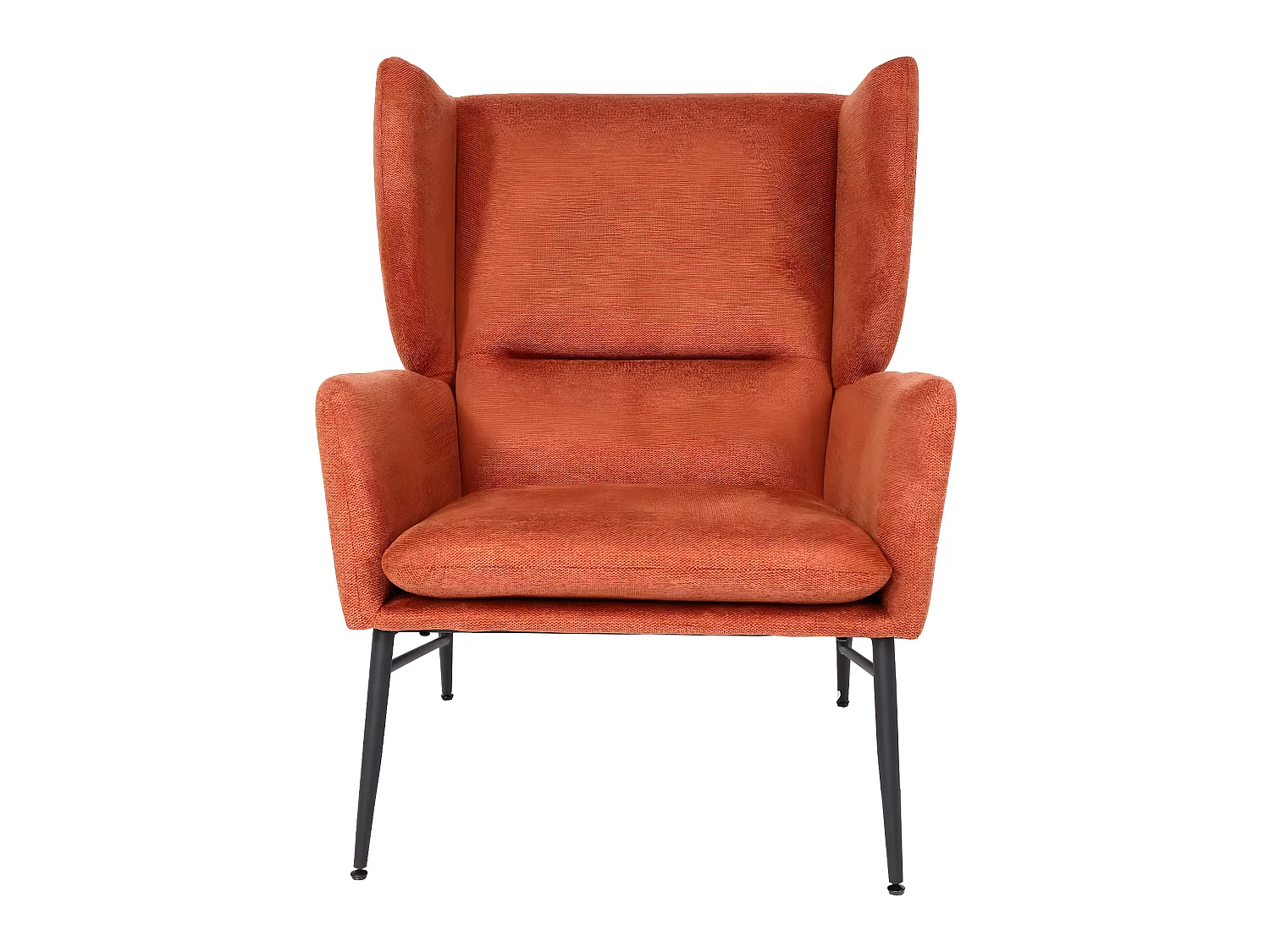 Fotel wypoczynkowy MCW-L62,  terakota-brązowy