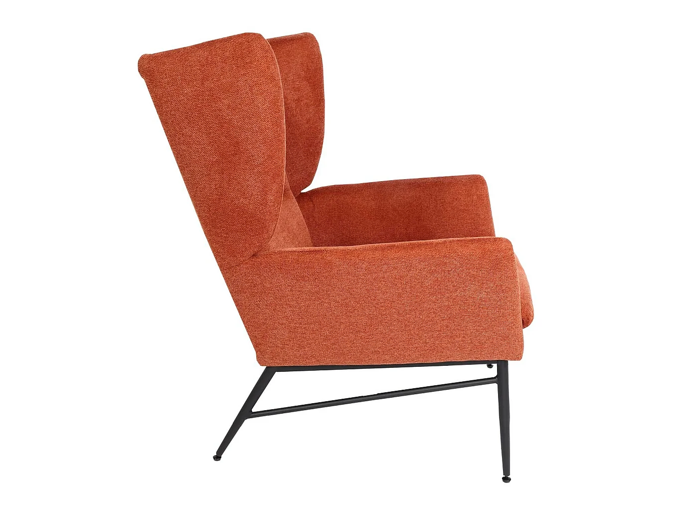 Fotel wypoczynkowy MCW-L62,  terakota-brązowy