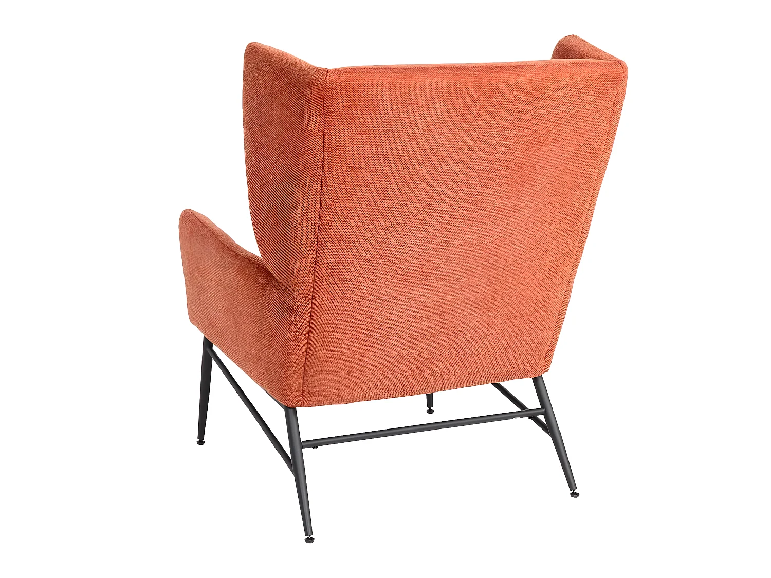 Fotel wypoczynkowy MCW-L62,  terakota-brązowy