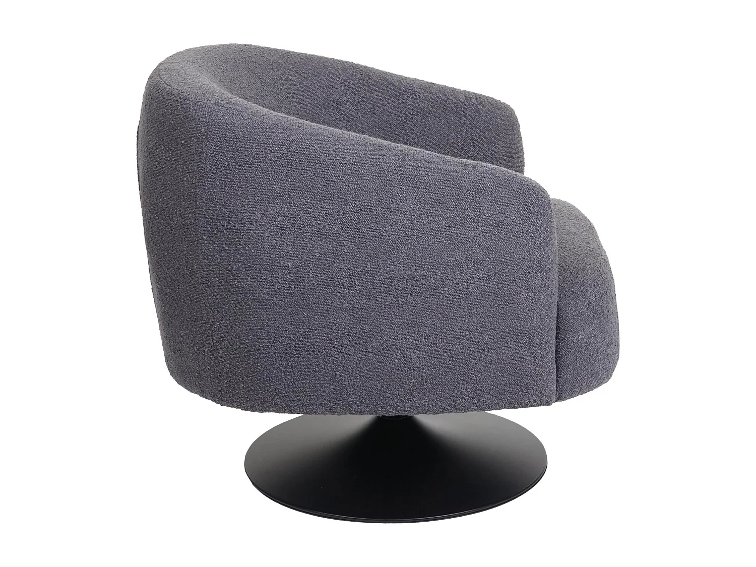 Fotel wypoczynkowy MCW-J76,  ciemnoszary