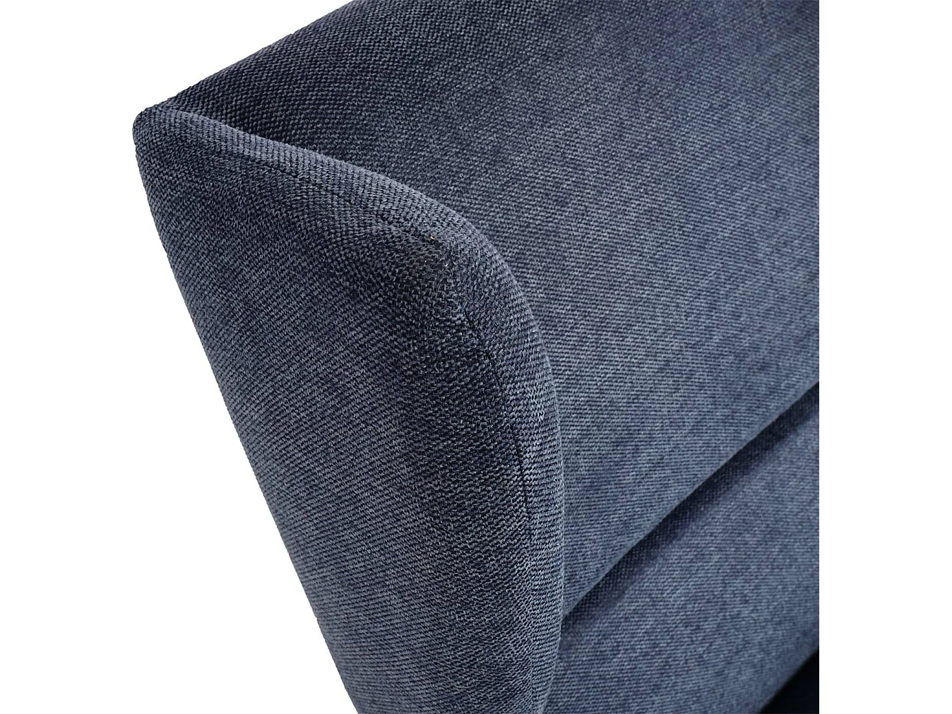 Loungefauteuil met voetenbank MCW-L62,  blauw