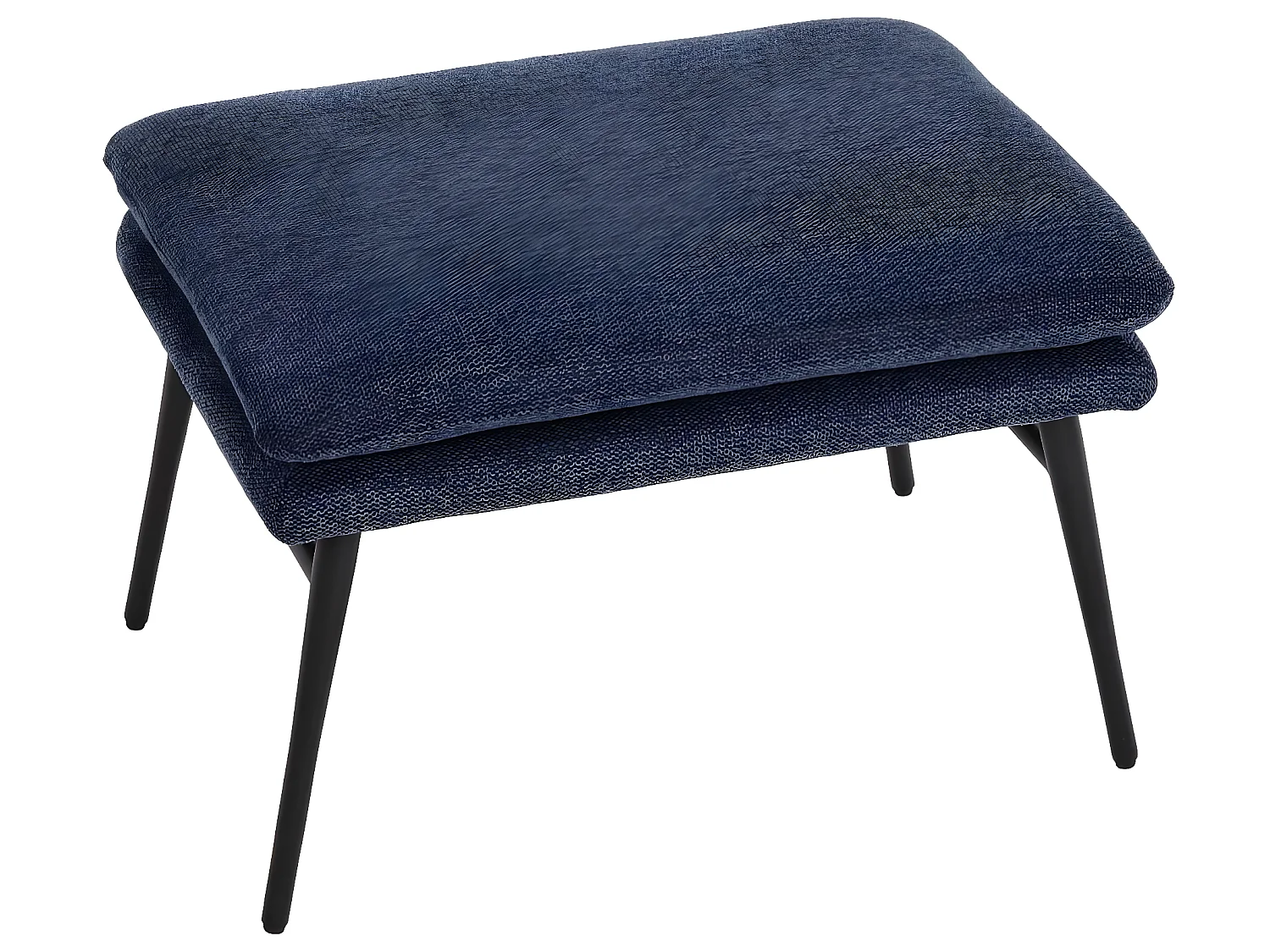 Lounge-Sessel mit Ottomane MCW-L62, Blau