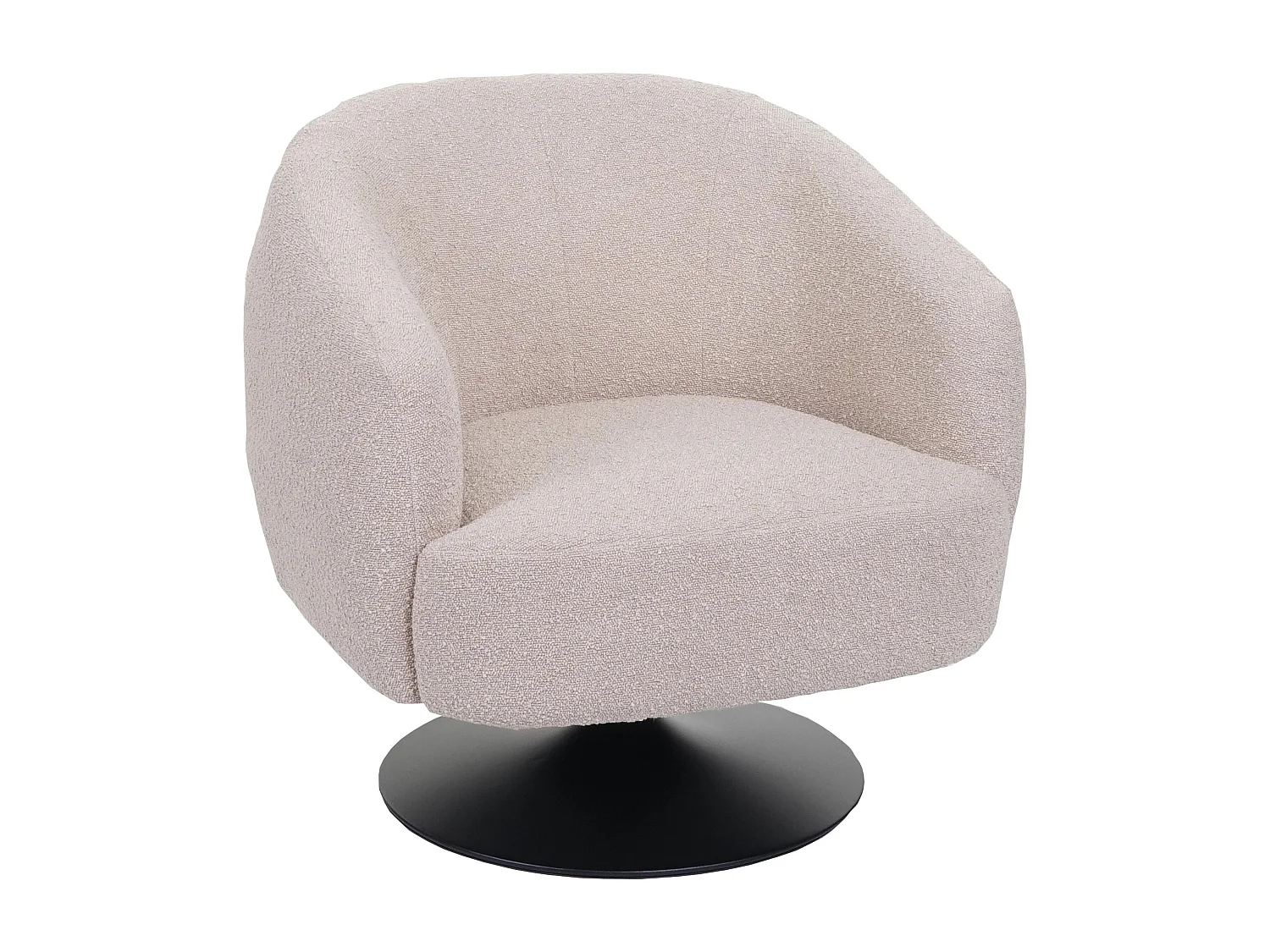 Fotel wypoczynkowy MCW-J76,  kremowo-beżowy