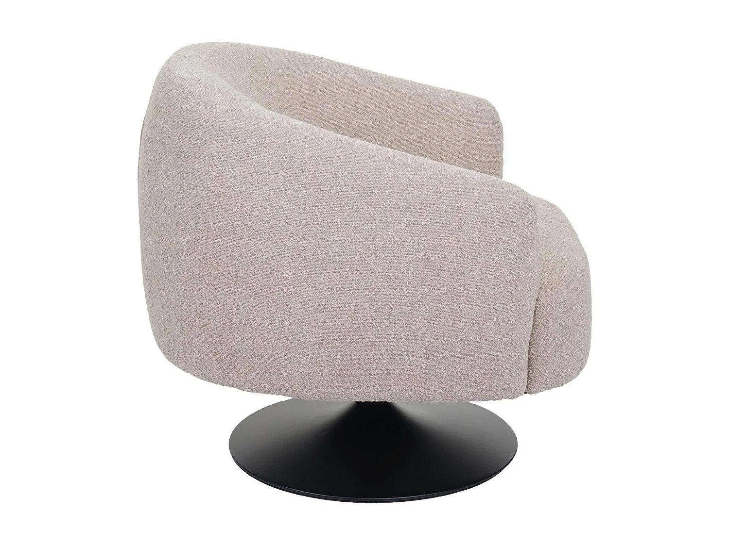 Fotel wypoczynkowy MCW-J76,  kremowo-beżowy