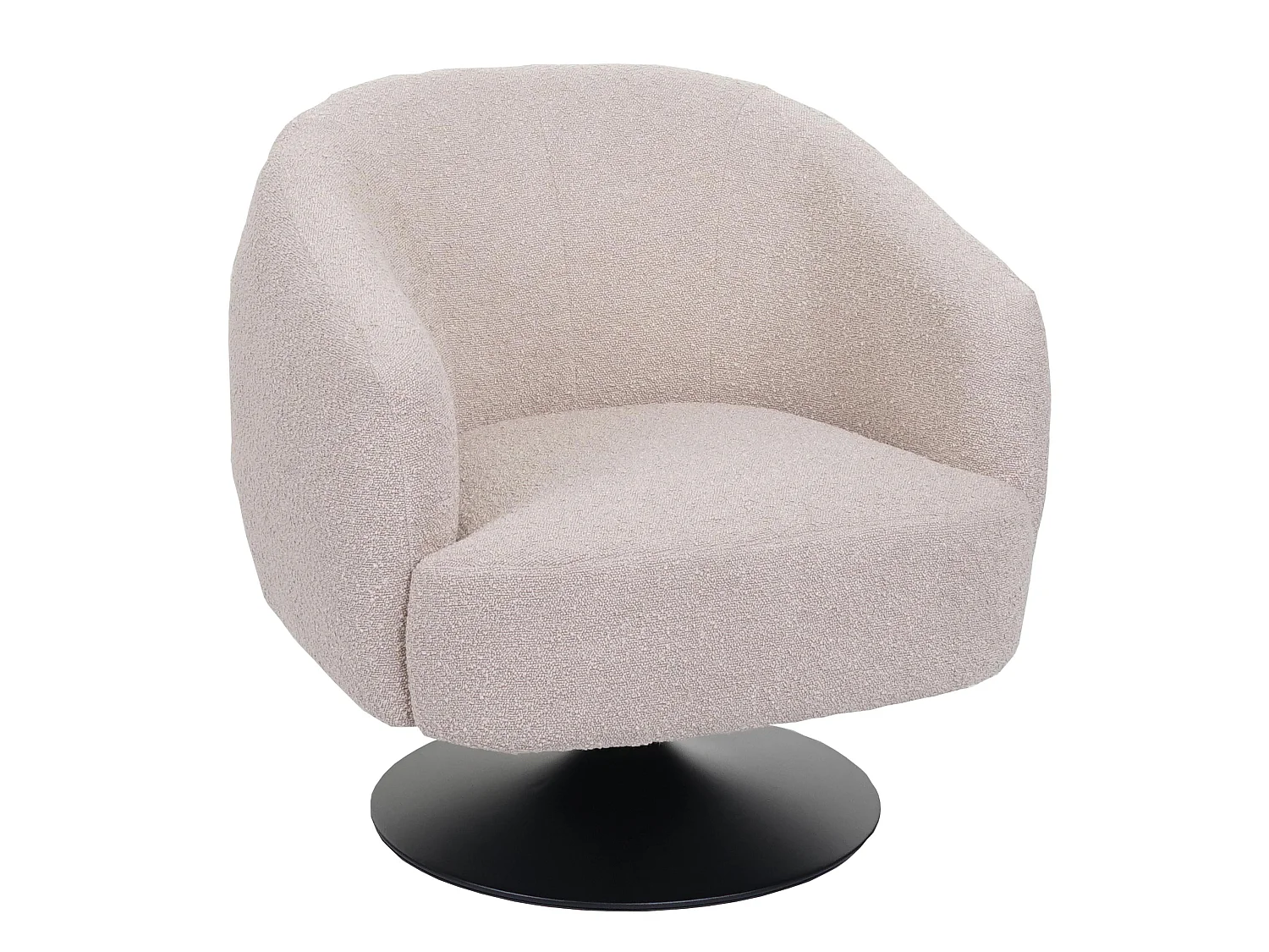 Fotel wypoczynkowy MCW-J76,  kremowo-beżowy