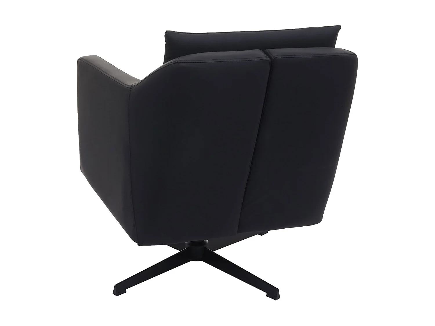 Relaxfauteuil MCW-H93b,  kunstleer zwart