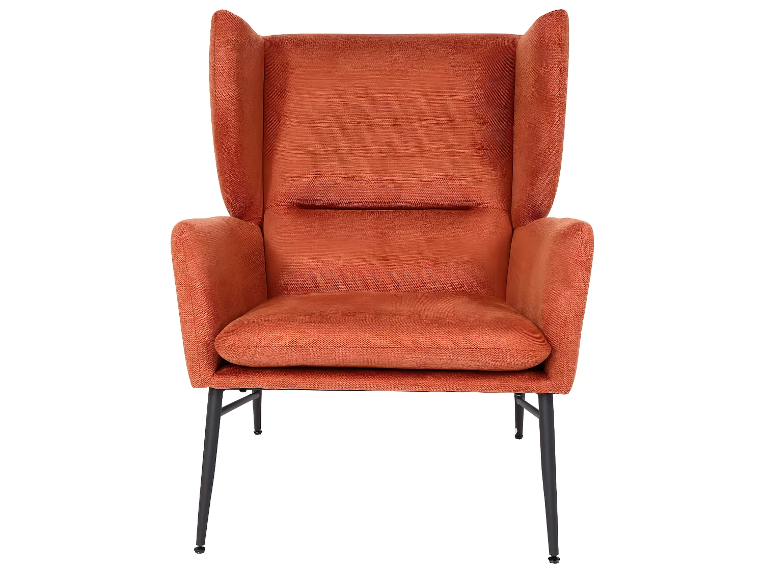 Lounge-Sessel mit Ottomane MCW-L62, Terracotta-braun