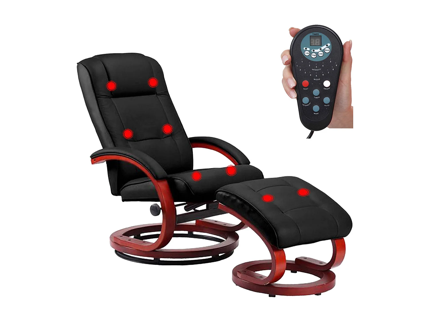 Relaxsessel Pescatori II Massagefunktion, Schwarz