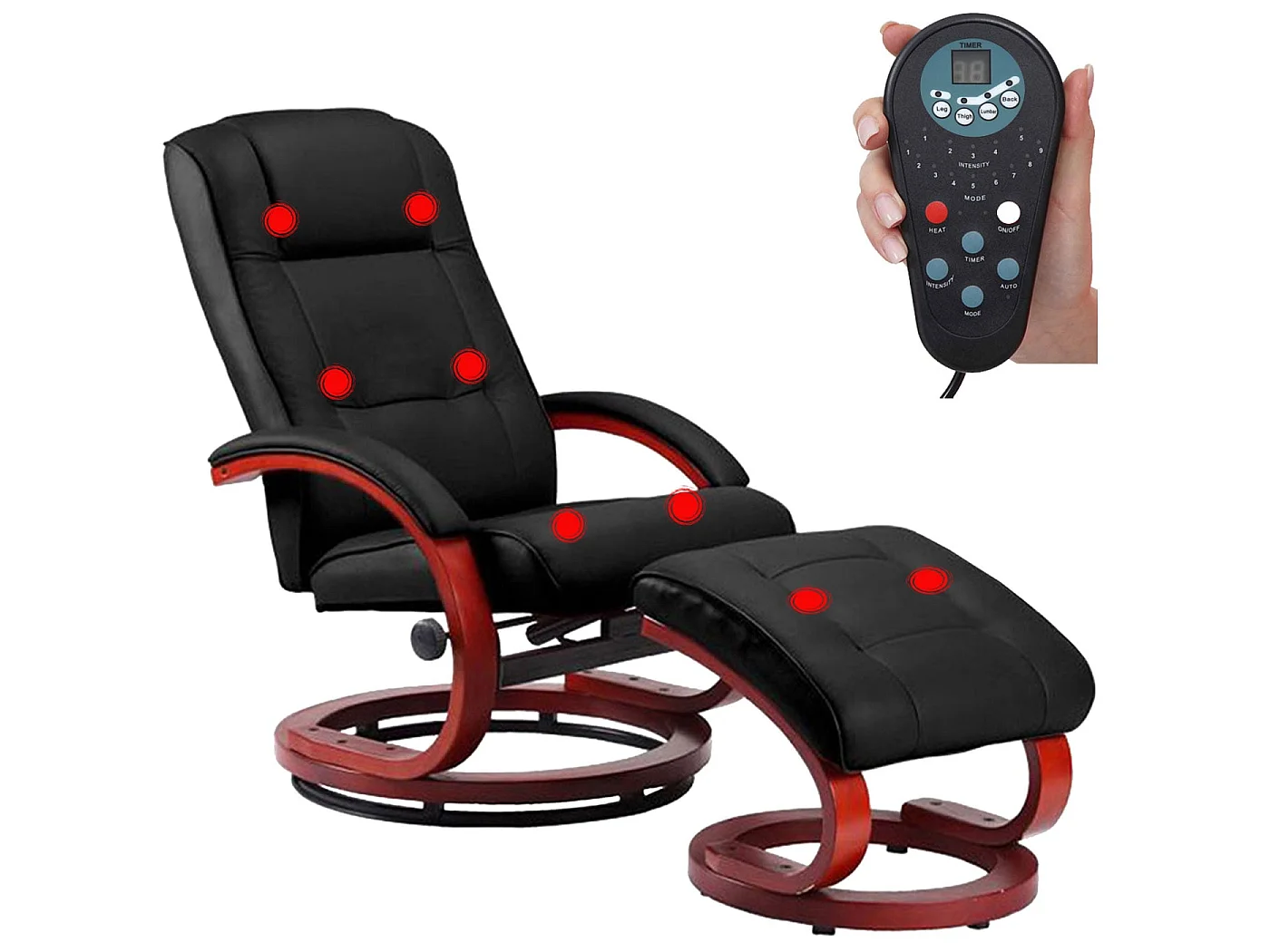 Relaxsessel Pescatori II Massagefunktion, Schwarz