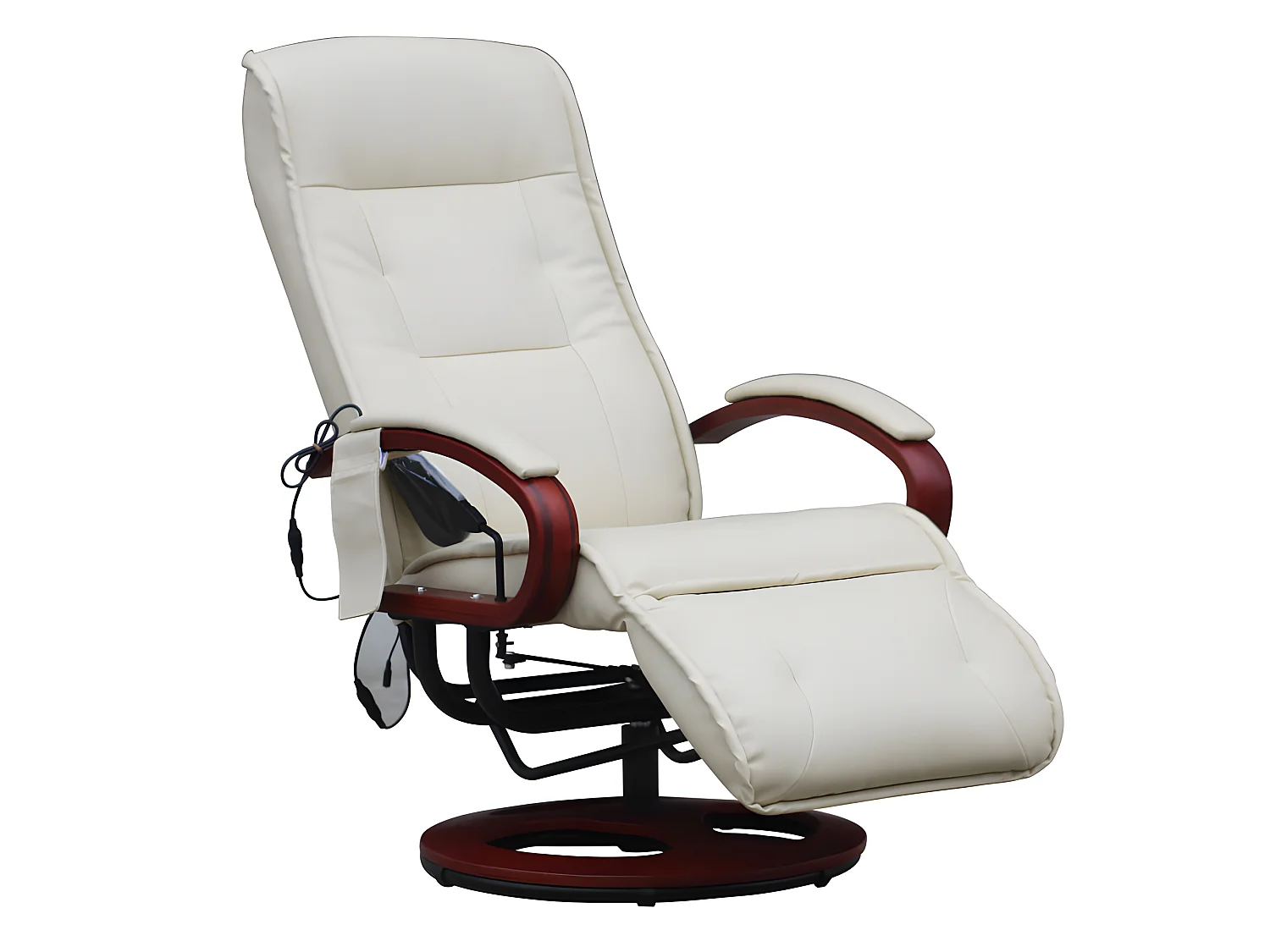 Relaxliege Terni II, Leder, creme