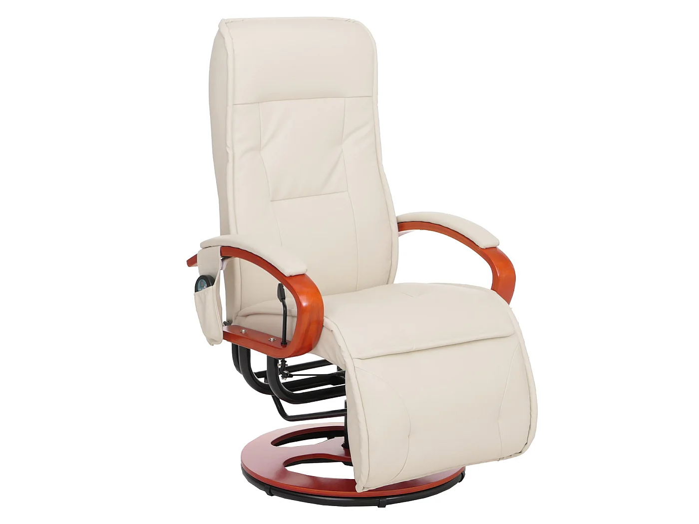 Relaxliege Terni II, Leder, creme