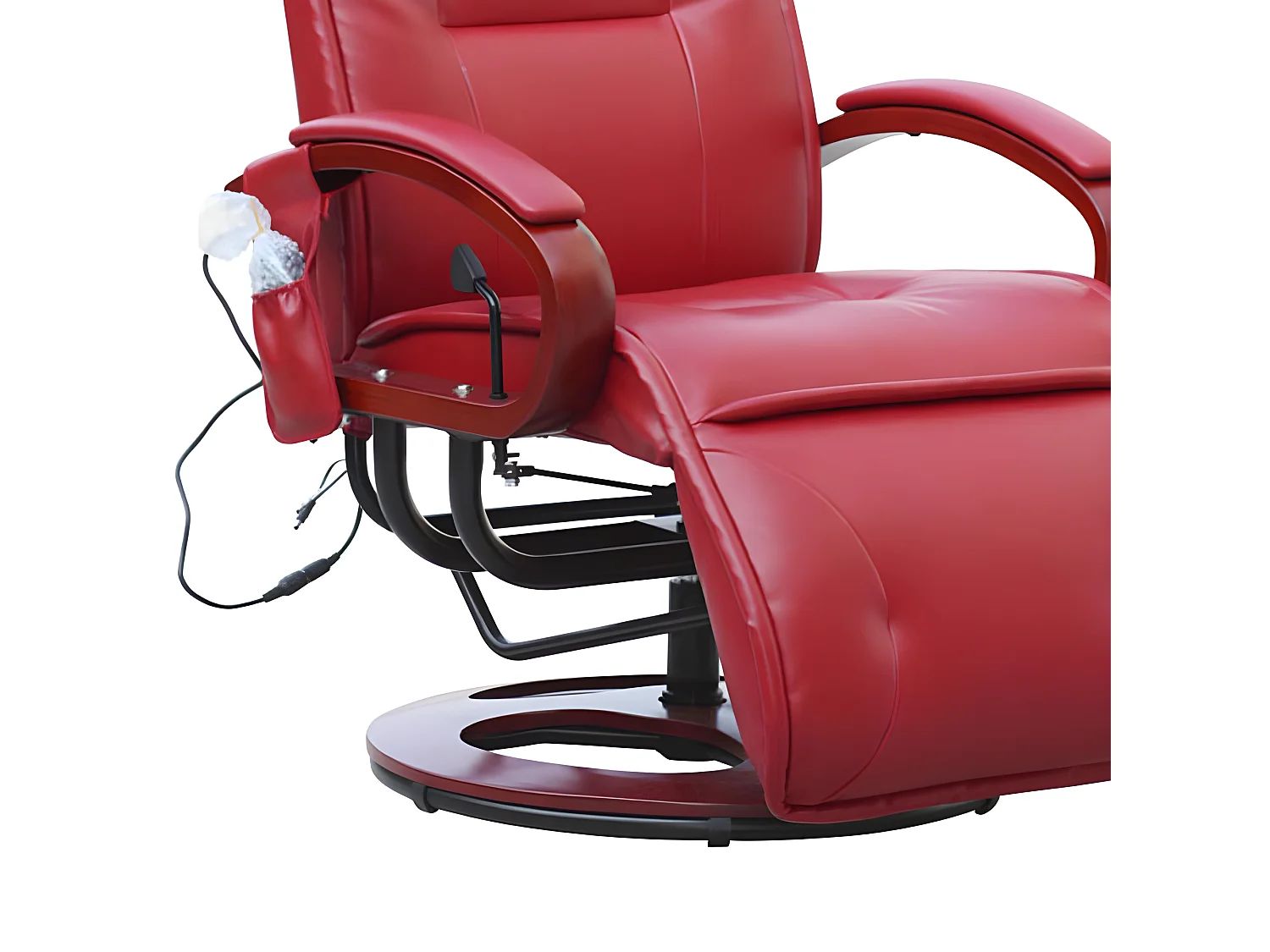 Relaxliege Terni II, Leder, rot