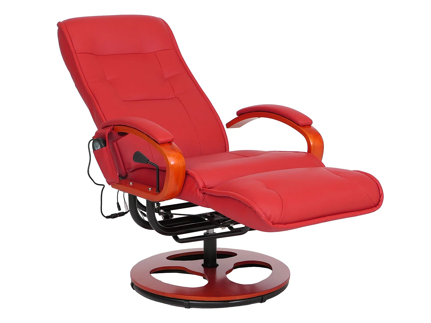 Relaxliege Terni II, Leder, rot