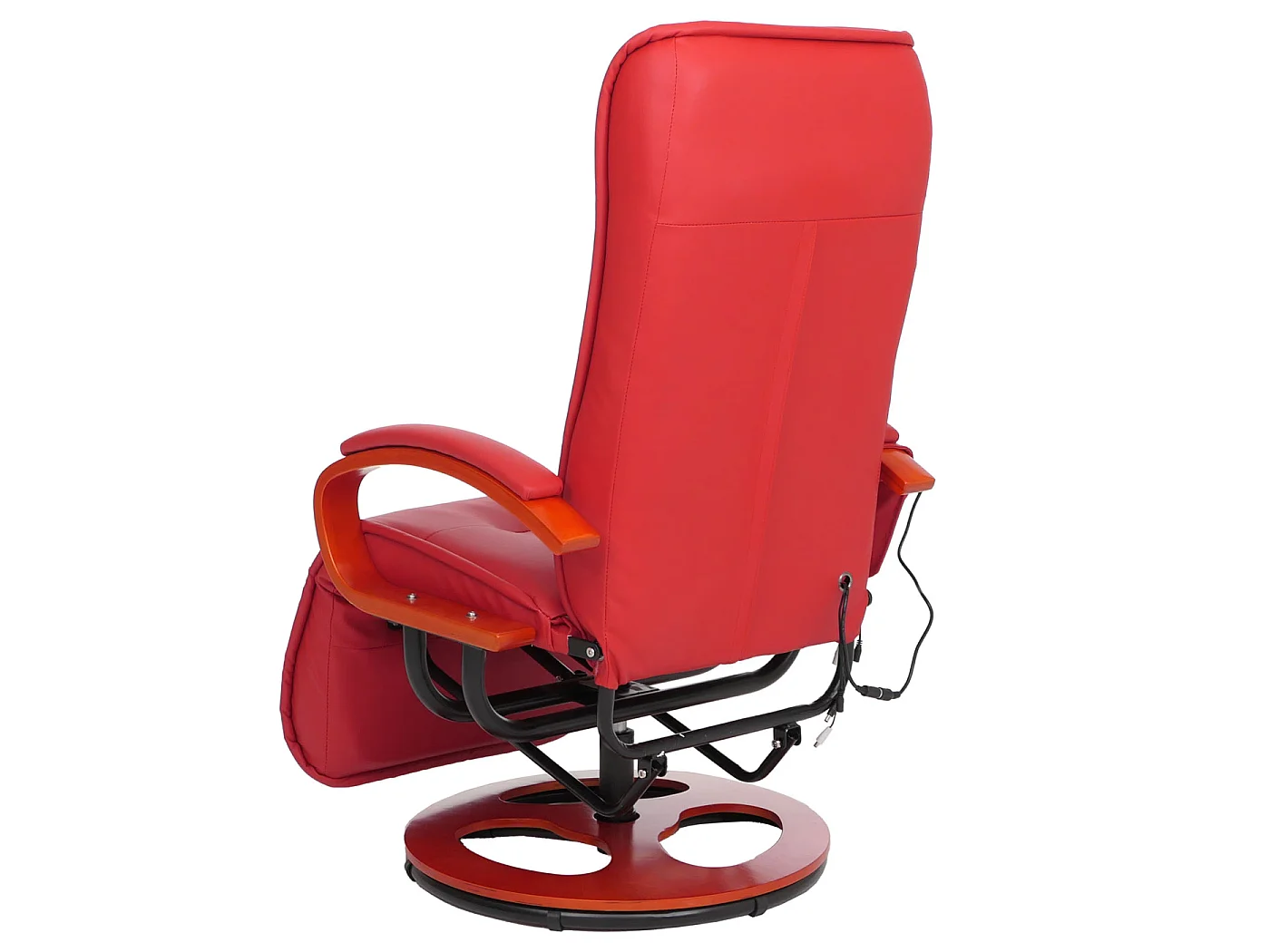 Relaxliege Terni II, Leder, rot