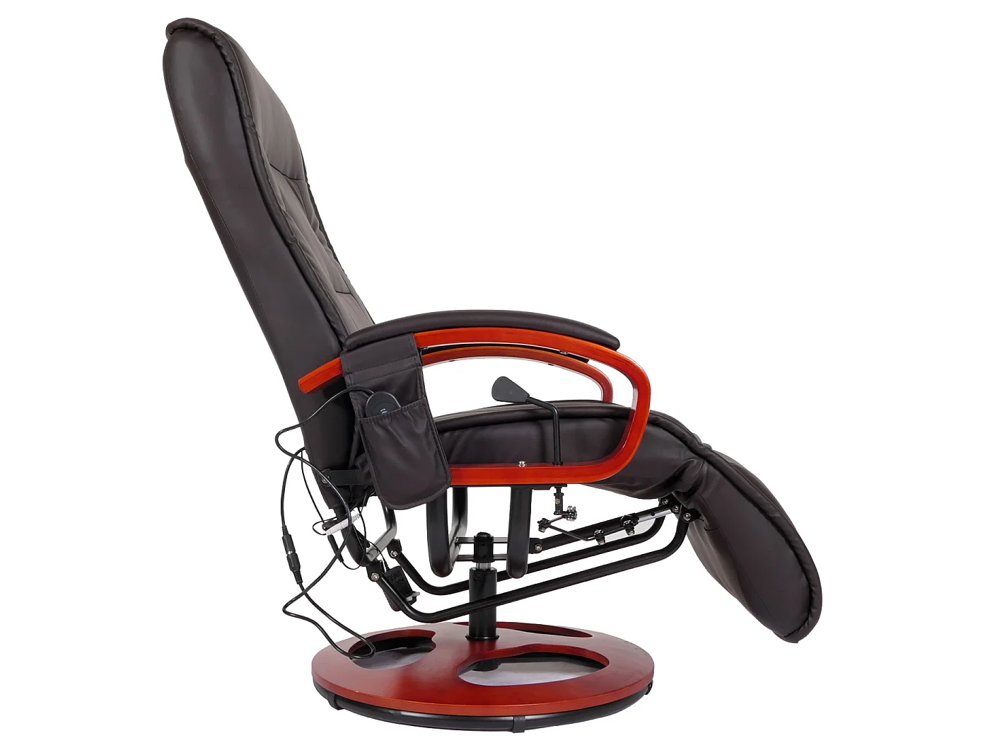 Relaxliege Terni II, Kunstleder, coffee