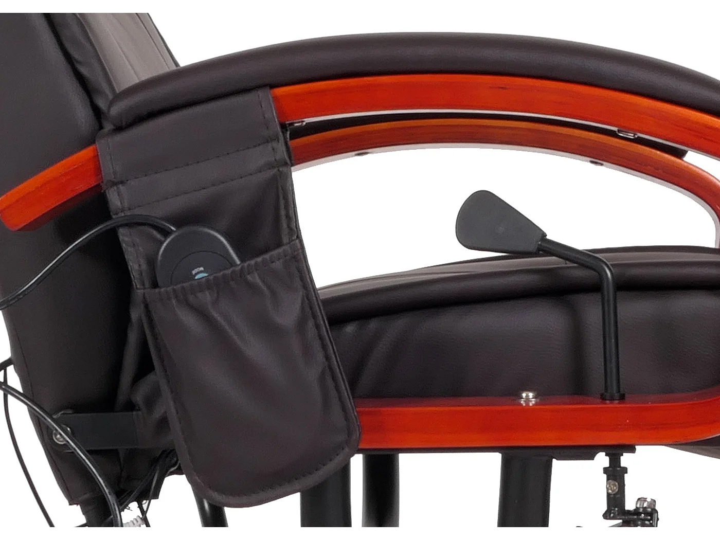 Relaxliege Terni II, Kunstleder, coffee