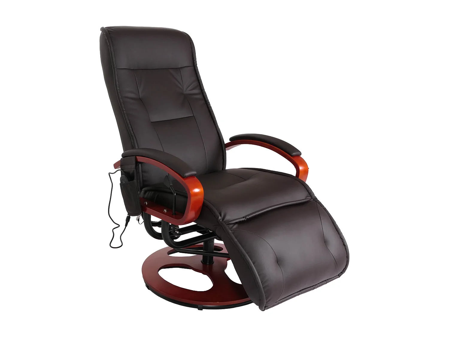 Relaxliege Terni II, Kunstleder, coffee