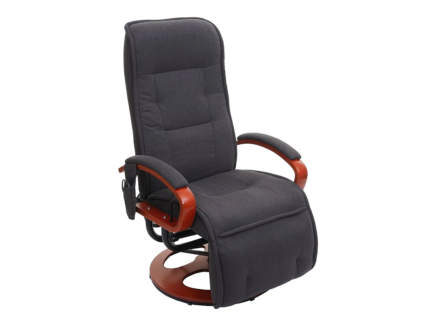 Relaxliege Terni II mit Massage, Dunkelgrau