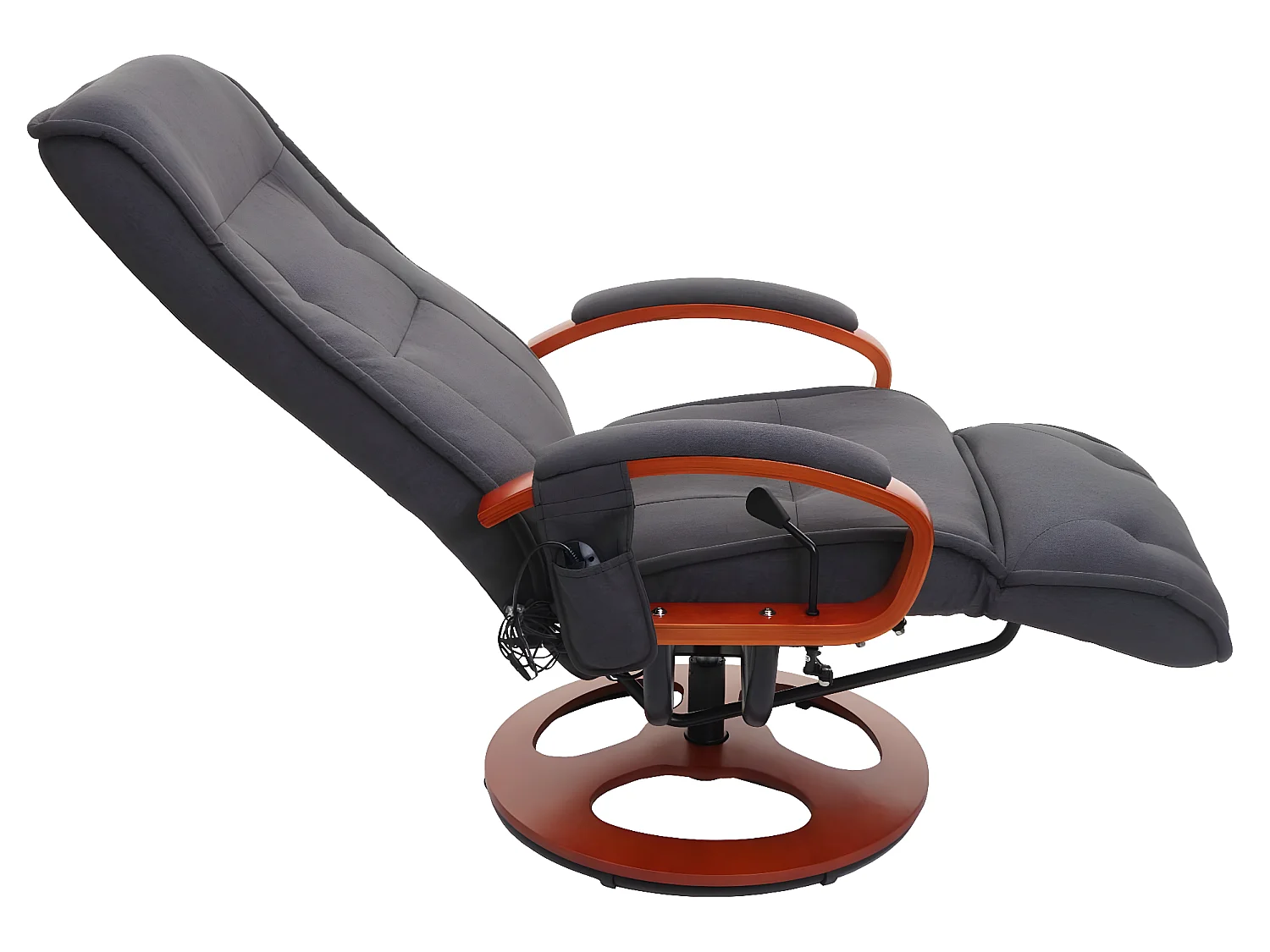 Relaxliege Terni II mit Massage, Dunkelgrau