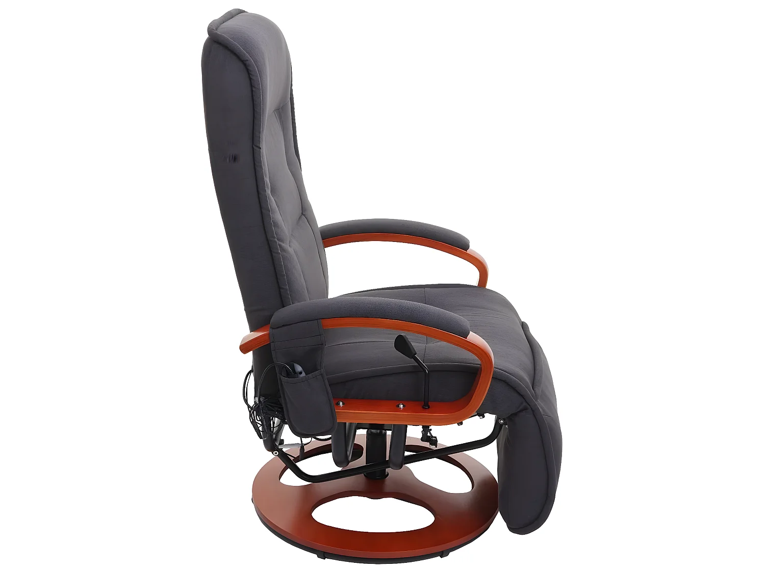 Relaxliege Terni II mit Massage, Dunkelgrau