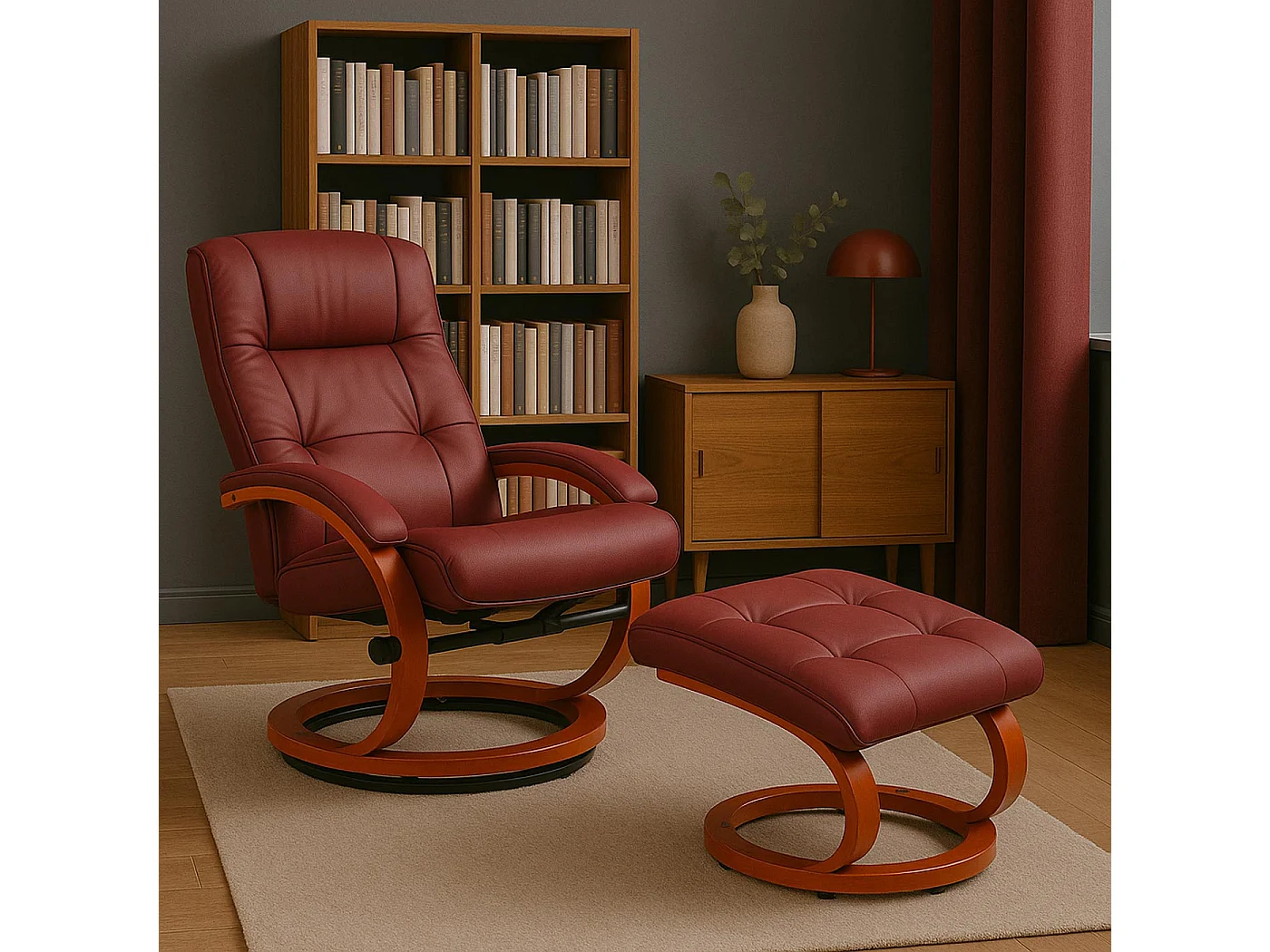 Relaxsessel Pescatori II Massagefunktion, Bordeaux