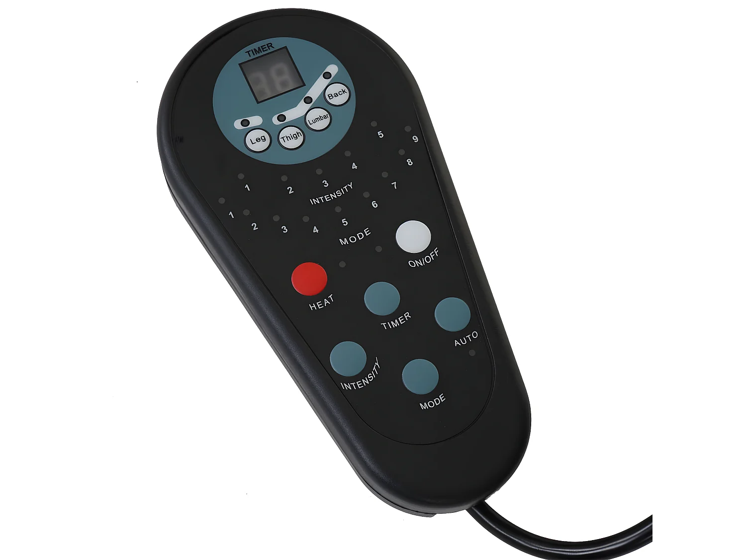 Relaxliege Terni II mit Massage, Wildlederimitat braun