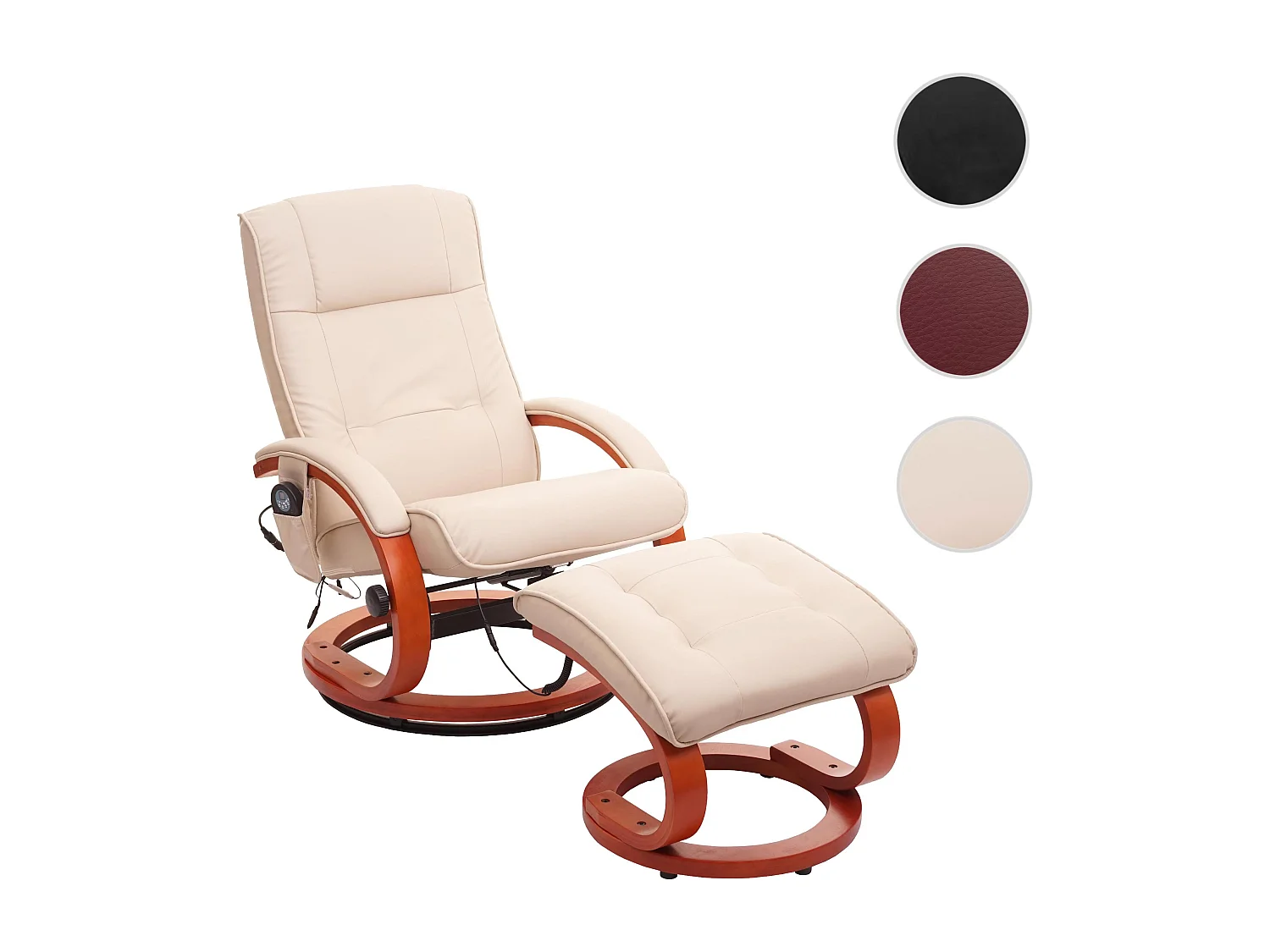 Relaxsessel Pescatori II Massagefunktion, Weiß/creme