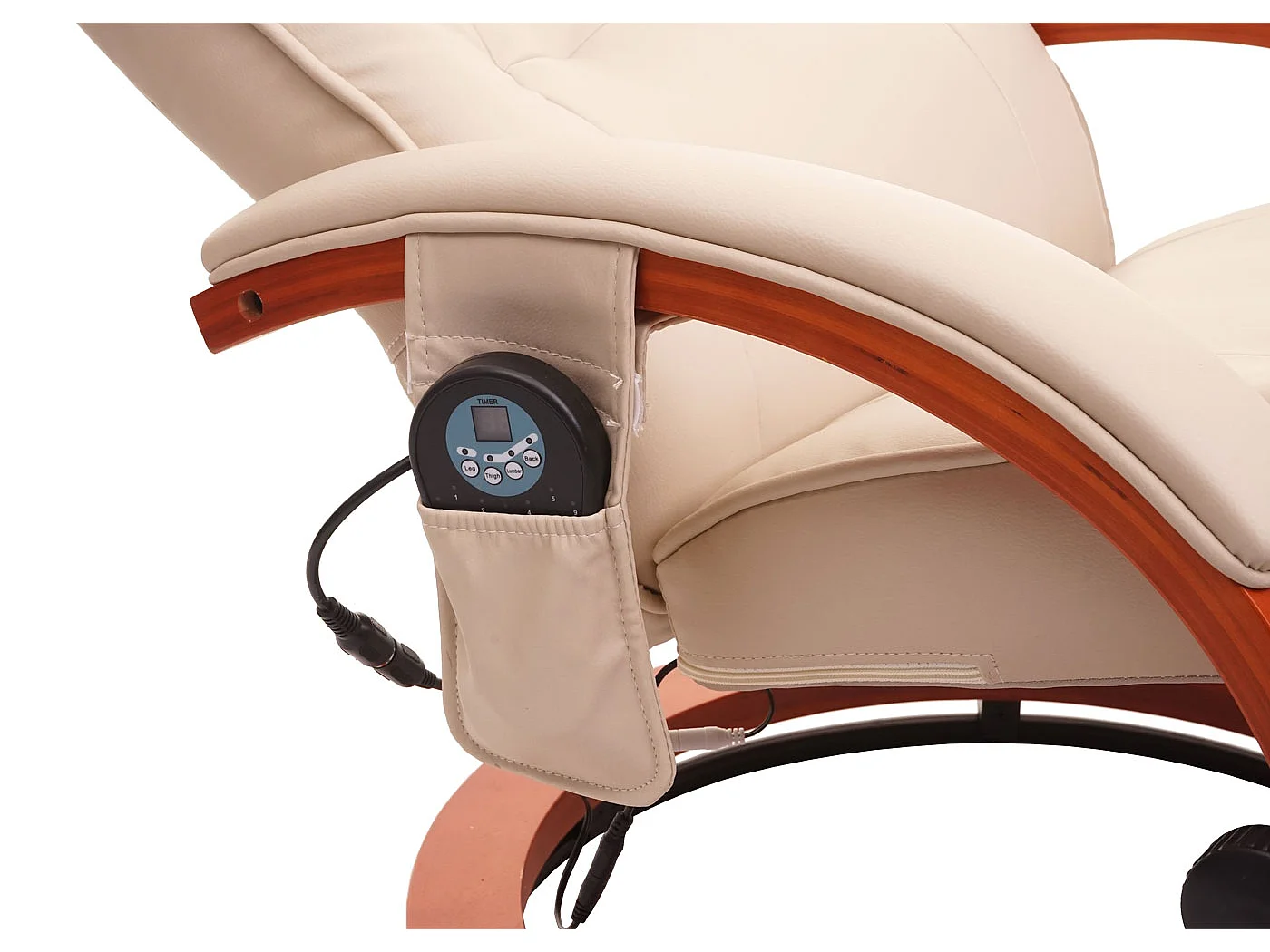 Relaxsessel Pescatori II Massagefunktion, Weiß/creme