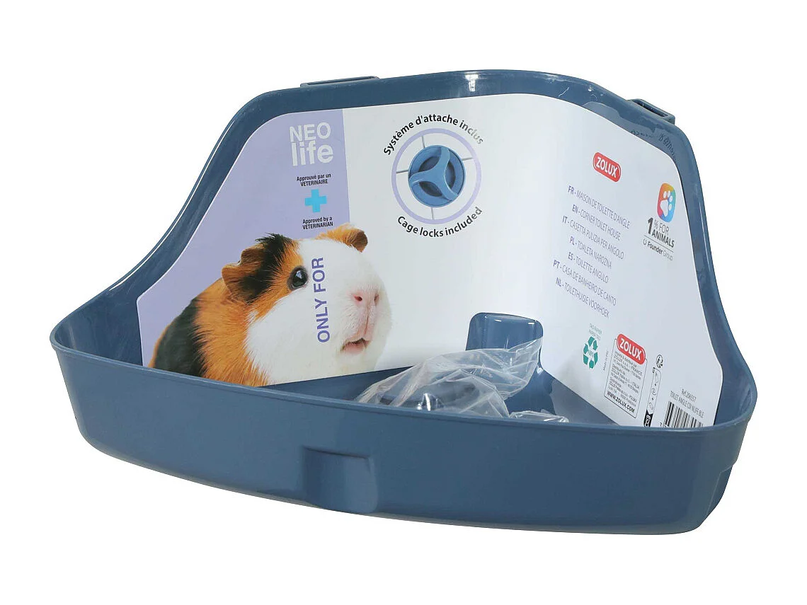 Toilette d'angle pour cochon d'inde Neolife