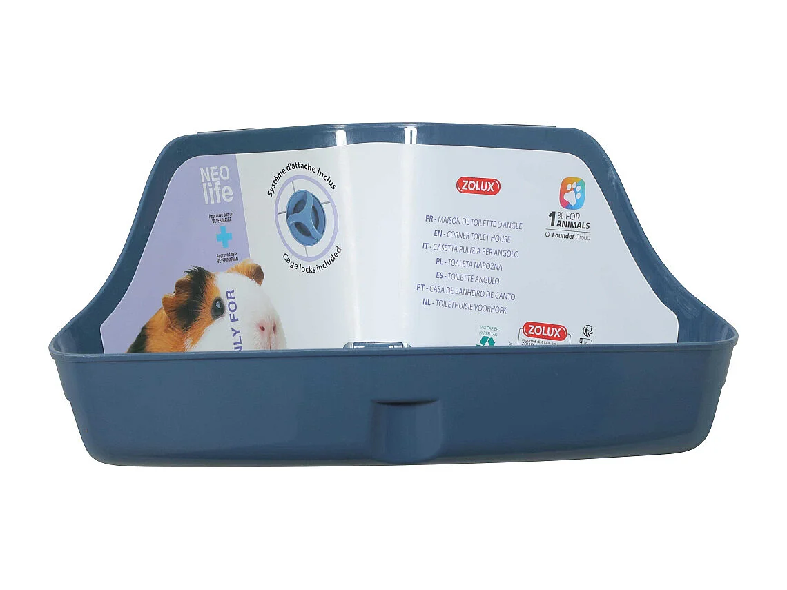 Toilette d'angle pour cochon d'inde Neolife