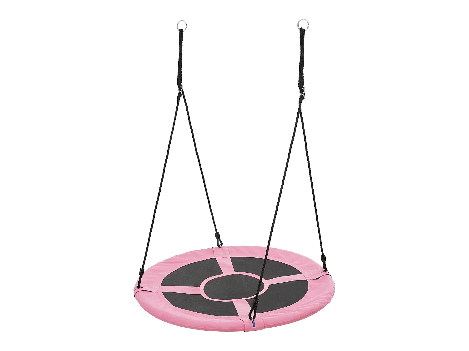 Altalena a nido da giardino 100 cm rosa per bambini adulti swing interno esterno