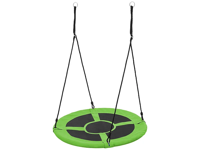 Altalena a nido da giardino Ø100 verde per bambini adulti swing interno esterno