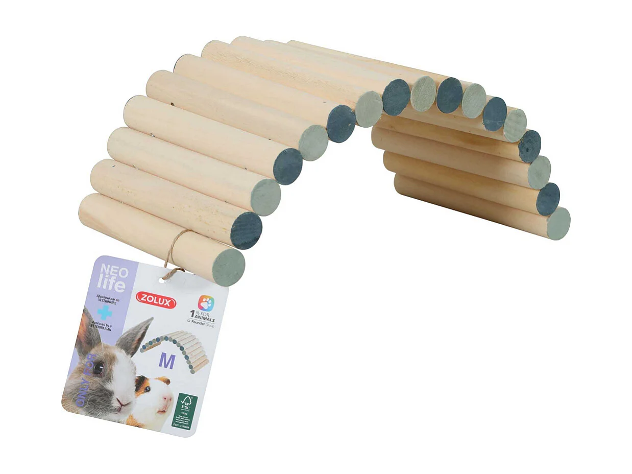 Pont en bois flexible Neolife 29 x 16 x 13 cm