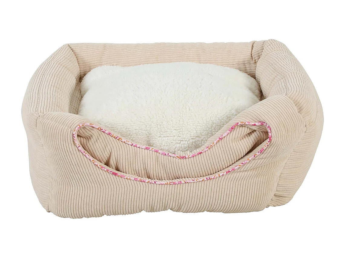 Cube 2 en 1 en velours côtelé Bloom