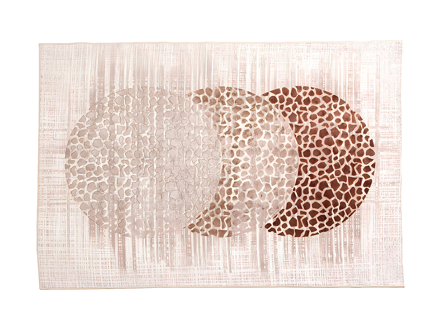 Tapis rectangulaire antidérapant imprimé, moquette en polyester