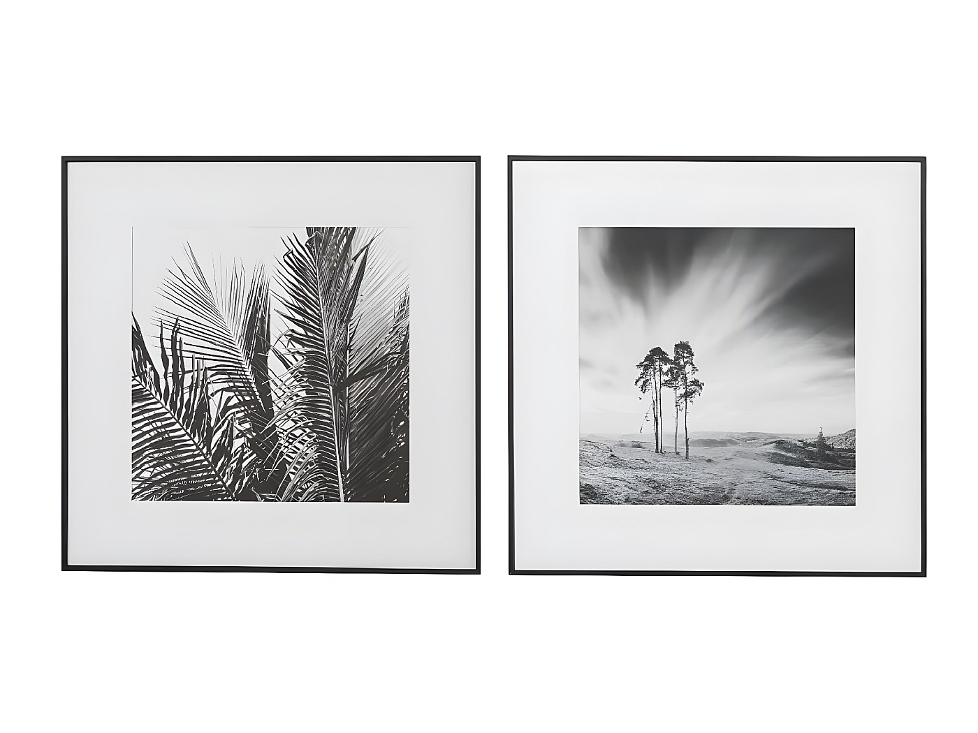 Tableau Toile Paysage Montagnes Noir Et Blanc 100x40 Cm - Marque ARTTOR, Neuf, Déco Murale Moderne