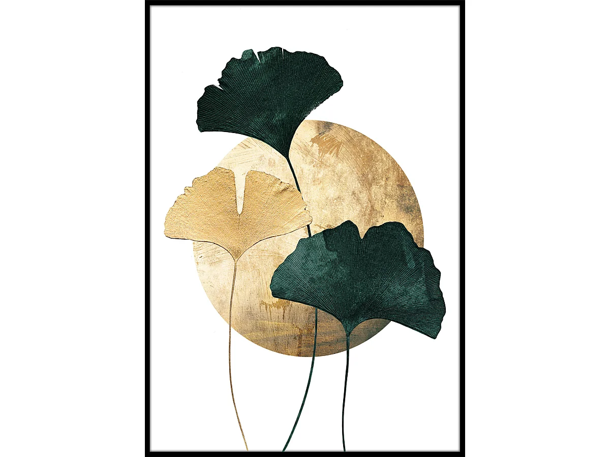 Ensemble 2 tableaux peinture à l'huile sur toile,peinte avec cadre en bois noir