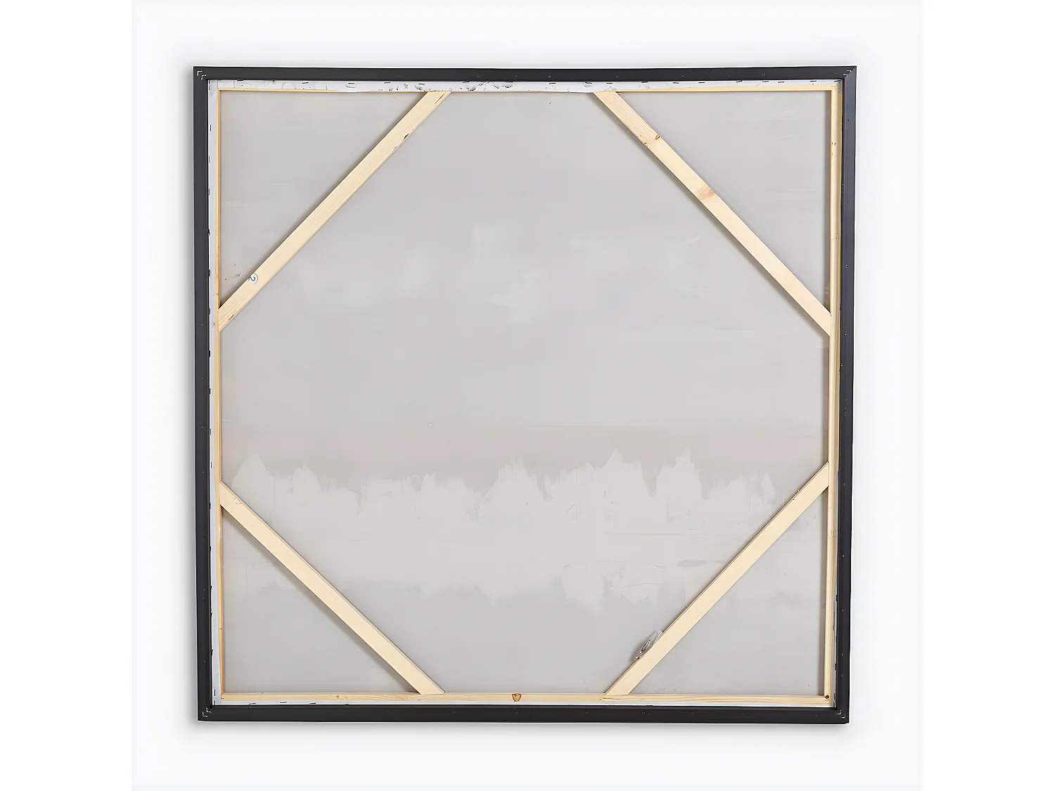 Tableau peinture à l'huile sur toile,peinte à la main avec cadre en bois argenté
