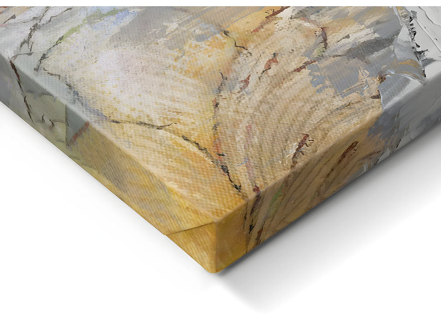 Tableau peinture à l'huile, peinte murale imprimée avec cadre en bois