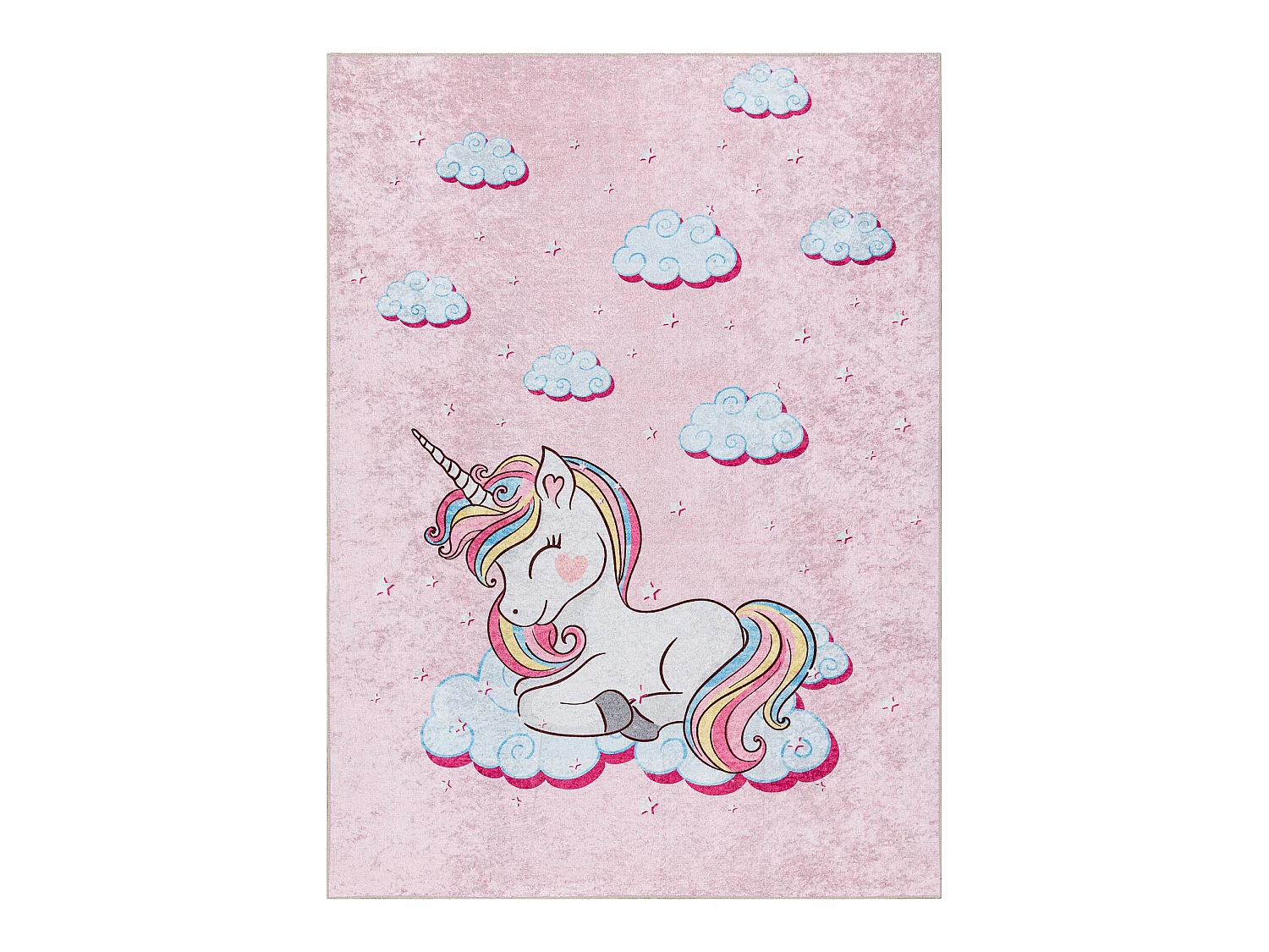 Tapis lavable JUNIOR 51855.804 Licorne, nuages pour les enfants antid� 140x190 cm